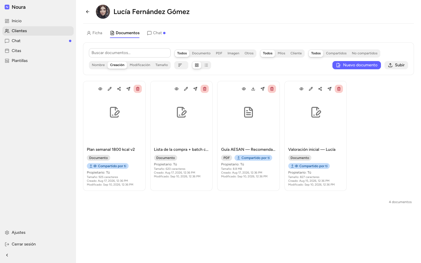 Formularios con métricas